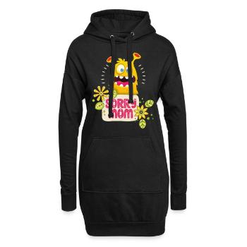 Mama-Mutti, Muttertag, lustiges-Monster, Spruch - Hoodie-Kleid - Schwarz - Vorne