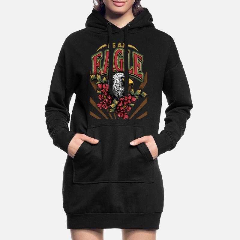 Vintage Eagle, Eagle Eagle, Saying, Be-An-Eagle Hoodie Dress