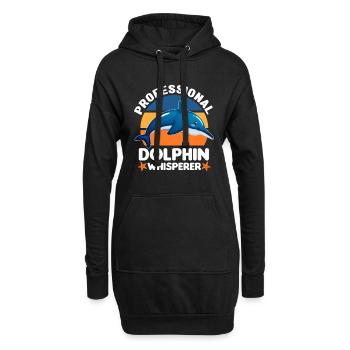 Meeresbiologie | Meeresbiologe Cetologie Geschenke - Hoodie-Kleid - Schwarz - Vorne