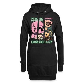Diseuses de bonne aventure, occultisme, chiromancie, cartes de tarot - Sweat-shirt à capuche long Femme - noir - Devant
