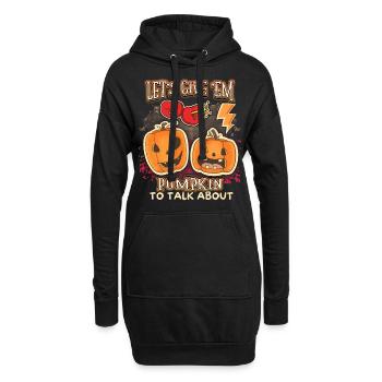 Lustige Kürbisse, Pumpkin Spruch Valentinstag - Hoodie-Kleid - Schwarz - Vorne