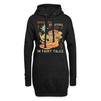 Contes de fées, contes de fées, faecore, champignons, drôle de dicton, - Sweat-shirt à capuche long Femme - noir - Devant