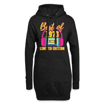 50. Geburtstag Best of 1973 Kassette Retro 80er Jahre - Hoodie-Kleid - Schwarz - Vorne