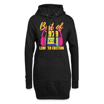 44. Geburtstag Best of 1979 Kassette Retro 80er Jahre - Hoodie-Kleid - Schwarz - Vorne