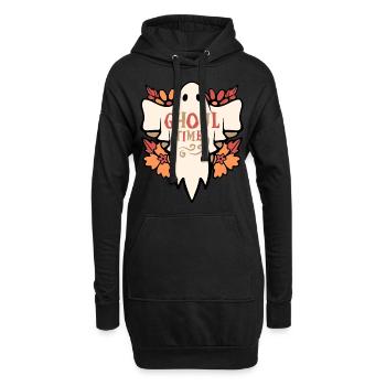 Halloween Geist, Morbider Spruch Ghoul Times - Hoodie-Kleid - Schwarz - Vorne