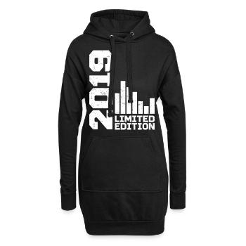 Vintage 2019 Geburtstagsgeschenk 2019 Baujahr 2019 - Hoodie-Kleid - Schwarz - Vorne