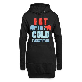 Ice Swimming Hot & Cold I´ve Got It All Ice Gift - Hoodie-Kleid - Schwarz - Vorne