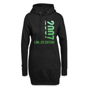 18. Geburtstag 2007 Limited Edition - Hoodie-Kleid - Schwarz - Vorne
