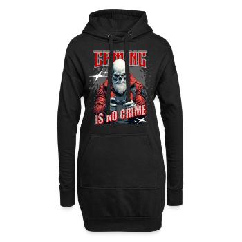 Gaming Ist Kein Verbrechen – Gamer Statement für - Hoodie-Kleid - Schwarz - Vorne