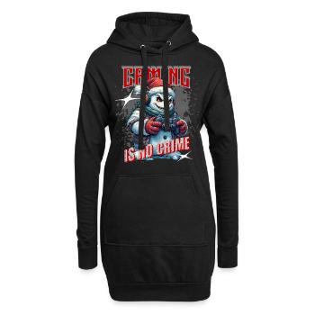 Gaming Ist Kein Verbrechen – Gamer Statement für - Hoodie-Kleid - Schwarz - Vorne
