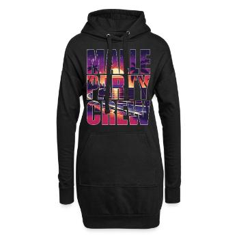 Malle Party Crew Mallorca Urlaub - Hoodie-Kleid - Schwarz - Vorne