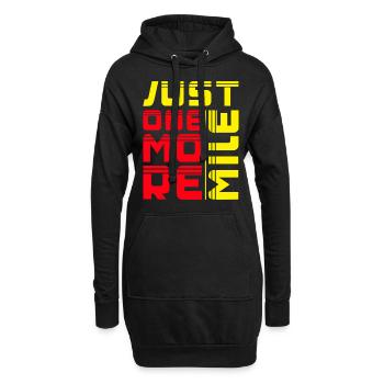 Courir juste un kilomètre de plus Marathon Runner Cadeau - Sweat-shirt à capuche long Femme - noir - Devant