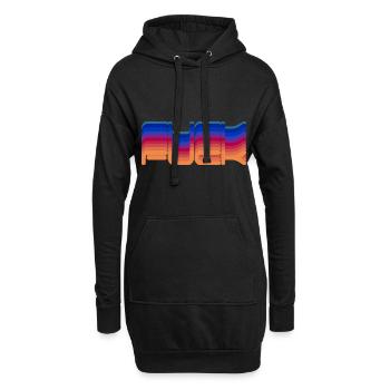 FUCK - Hoodie-Kleid - Schwarz - Vorne