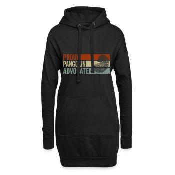 Fier défenseur des pangolins, - Sweat-shirt à capuche long Femme - noir - Devant