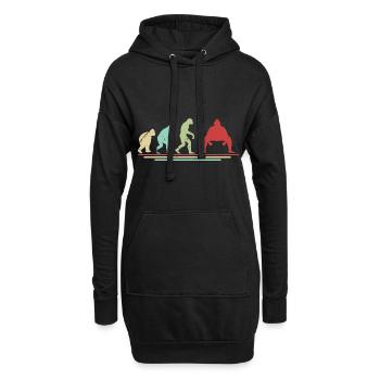 Sumo-Evolution - Hoodie-Kleid - Schwarz - Vorne