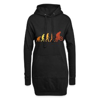 Evolution du BMX Vintage et Rétro - Sweat-shirt à capuche long Femme - noir - Devant