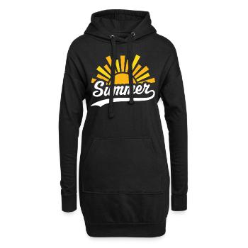 Summer Sun - Hoodie Dress - black - Front