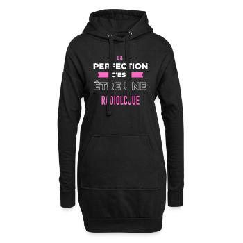 La perfection, c'est être une radiologue - Sweat-shirt à capuche long Femme - noir - Devant