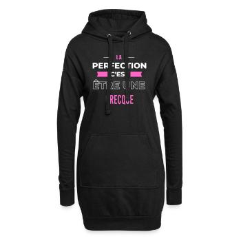 La perfection, c'est être une Grecque - Sweat-shirt à capuche long Femme - noir - Devant
