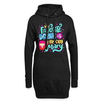 My Favorite Drink Is Bloody - Sweat-shirt à capuche long Femme - noir - Devant