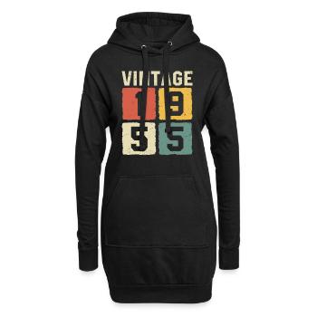 T-shirt rétro vintage 1955 1955 - Sweat-shirt à capuche long Femme - noir - Devant