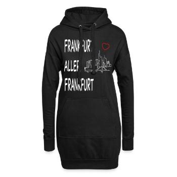 FRANKFURT ALLER FRANKFURT - Hoodie-Kleid - Schwarz - Vorne