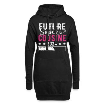 Future Super Cousine 2024 - Sweat-shirt à capuche long Femme - noir - Devant