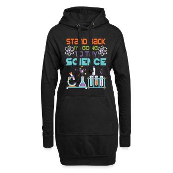 Stand back i'm going to try Science - Sweat-shirt à capuche long Femme - noir - Devant