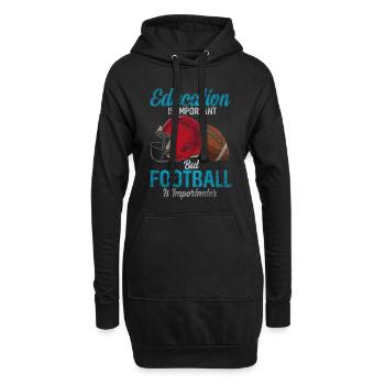 Football américain - Sweat-shirt à capuche long Femme - noir - Devant
