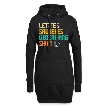 Geocacher Caching Cache Geocache Geocachen Lustig - Hoodie-Kleid - Schwarz - Vorne