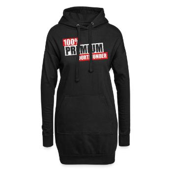 Dortmunder Dortmund Bergbau Ruhrpott Ruhrgebiet - Hoodie-Kleid - Schwarz - Vorne