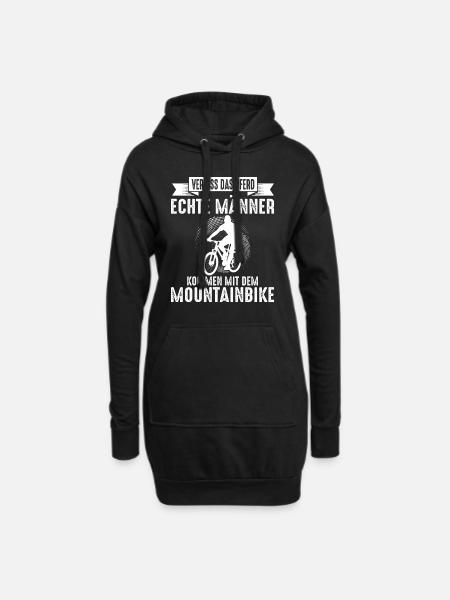 Mountainbike Downhill Fahrrad Fahrradfahren - Hoodie-Kleid - Schwarz