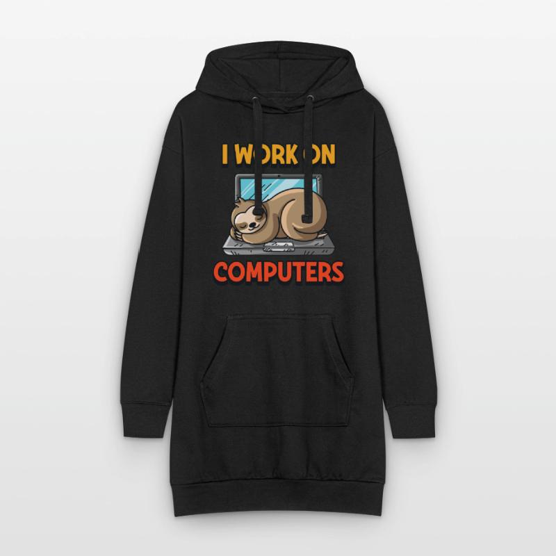 Computer Nerd Geek Programmierer nerd Herren Hoodie-Kleid