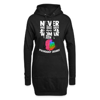 Psychologie Frau Anthropologie Freud Therapeut - Hoodie-Kleid - Schwarz - Vorne