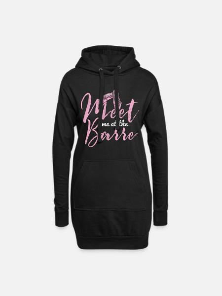 Ballett - Hoodie-Kleid - Schwarz