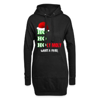 Noël Noël Noël No� - Sweat-shirt à capuche long Femme - noir - Devant