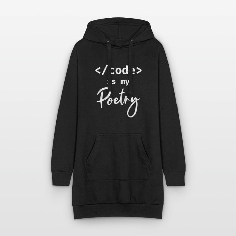 Code Is My Poetry Programmer Coding Hoodie Dress