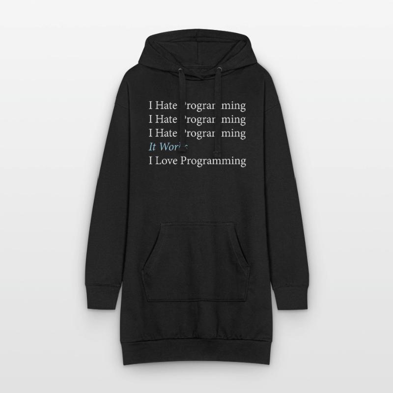 Je déteste le codage du programmeur de programmation Sweat-shirt à capuche long Femme
