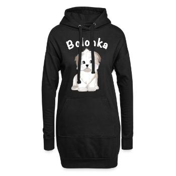 T-shirt Bolonka T-shirt Chemise de chien Bolonka Zwetna - Sweat-shirt à capuche long Femme - noir - Devant