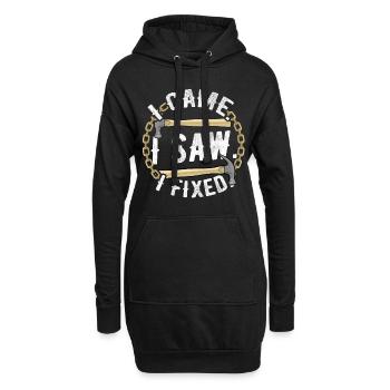 Zimmermann Carpenter Zimmerer Reparieren - Hoodie-Kleid - Schwarz - Vorne