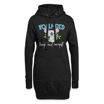 Ergotherapeut Koali-fied Occupational Therapist - Hoodie-Kleid - Schwarz - Vorne