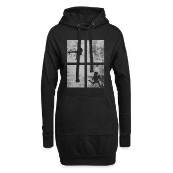 Cadeau d'anniversaire pour les montagnes et les randonneurs - Sweat-shirt à capuche long Femme - noir - Devant