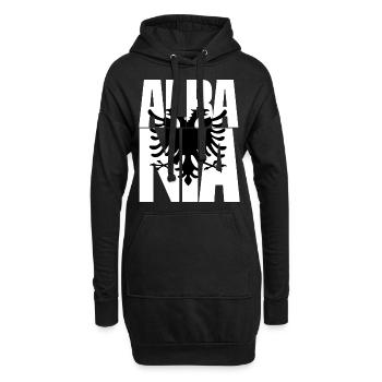 Albanien Spruch Lustiges Albanisches Geschenk - Hoodie-Kleid - Schwarz - Vorne
