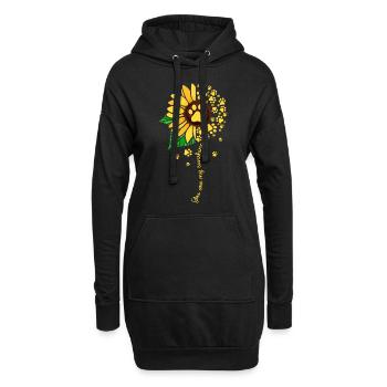 Hunde Design mit “ You Are My Sunshine “ Motiv - Hoodie-Kleid - Schwarz - Vorne