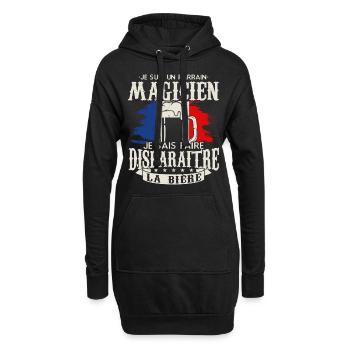 Pate Magier Bier - Hoodie-Kleid - Schwarz - Vorne