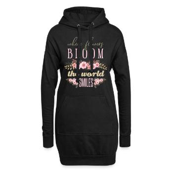 Florist Gärtner Garten Blumen Gärtnerei Pflanzen - Hoodie-Kleid - Schwarz - Vorne