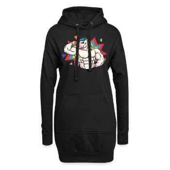 Dadacorn Licorne Papa Cadeau Fête des Pères Daddycorn - Sweat-shirt à capuche long Femme - noir - Devant