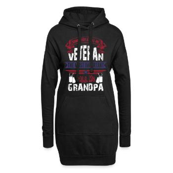 USUS Army - certaines personnes m'appellent vétéran - Sweat-shirt à capuche long Femme - noir - Devant