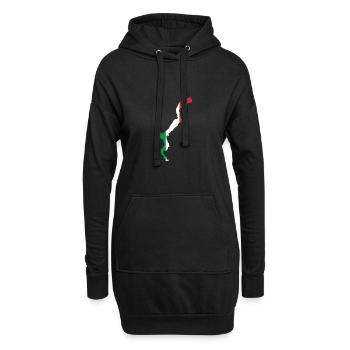 Lac Majeur Italie - Sweat-shirt à capuche long Femme - noir - Devant