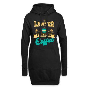 avocat de café cadeau avocat - Sweat-shirt à capuche long Femme - noir - Devant